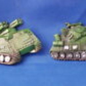 2 Vintage Military Tanks - VEHICLE Resin Refrigerator MAGNET SALE